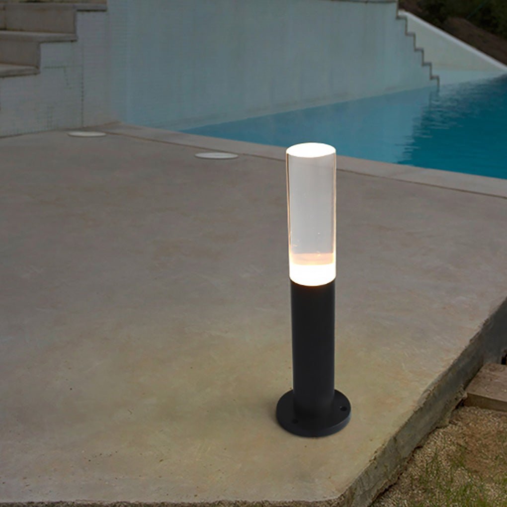 Transparent Acrylic Shade Aluminum Waterproof Modern Pathway Lights