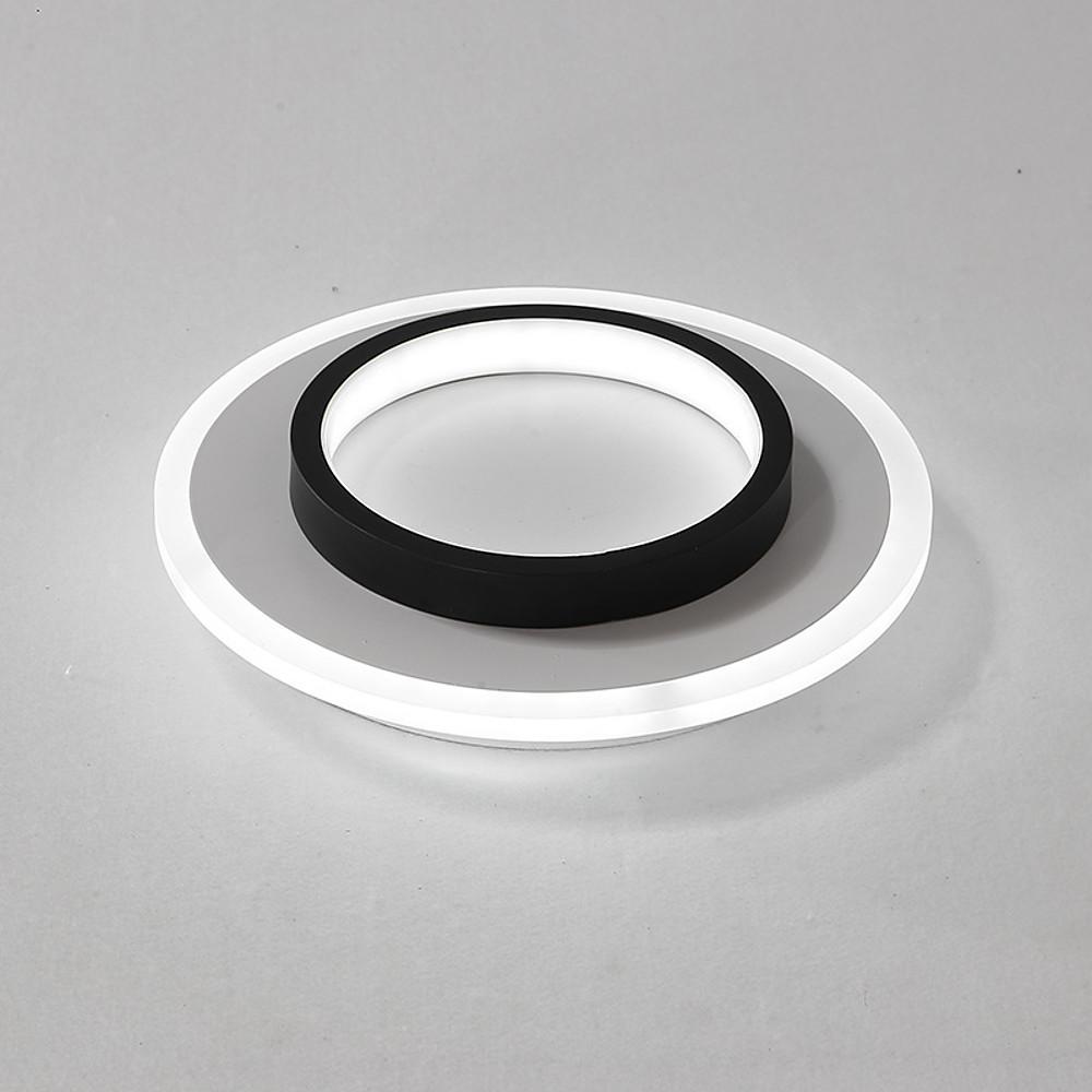 2 Light Circular LED Modern Flush Mount Lighting Ceiling Lights