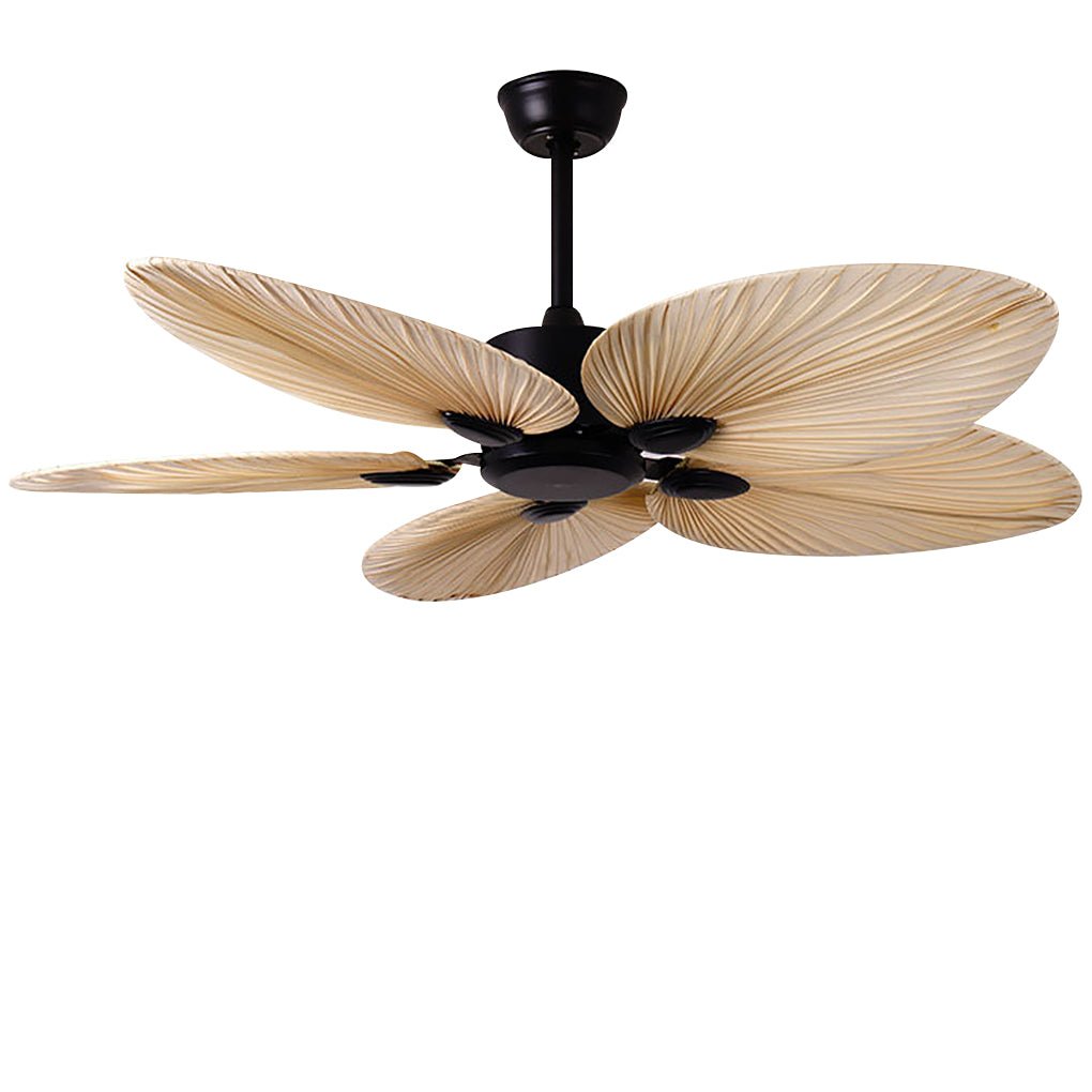 Palm Leaf Inverter Timed Silent 52'' Flush Mount Ceiling Fan Modern Fans