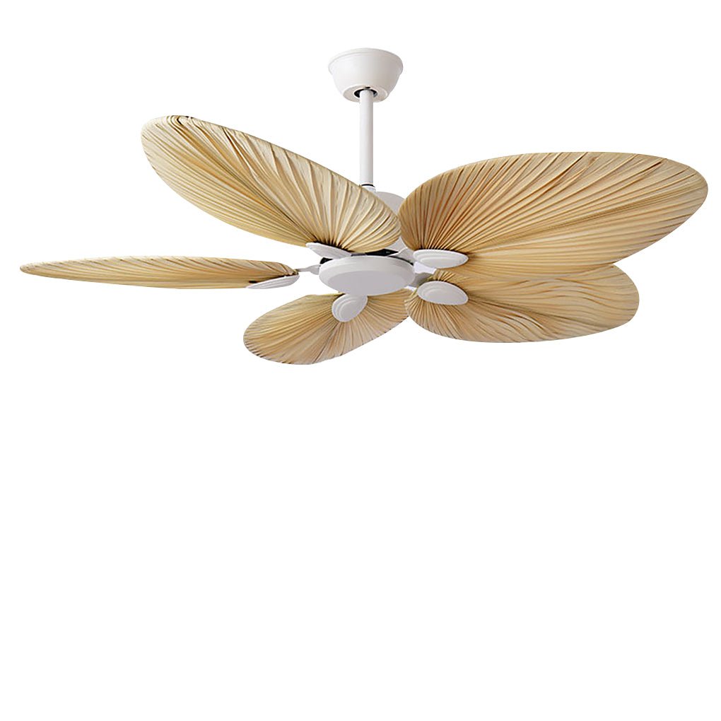 Palm Leaf Inverter Timed Silent 52'' Flush Mount Ceiling Fan Modern Fans