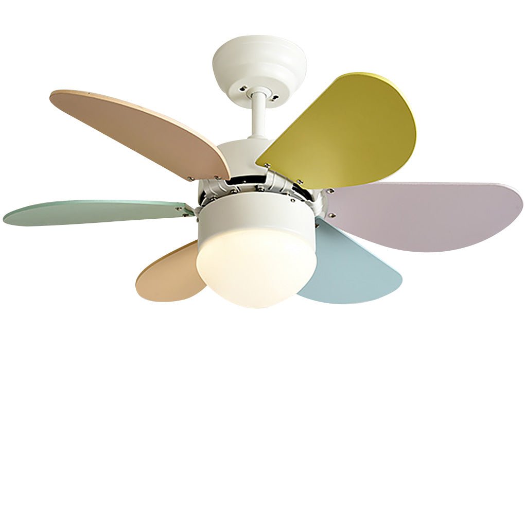 Personality Creative Mini Children's Room Double Control Ceiling Fan Lamp