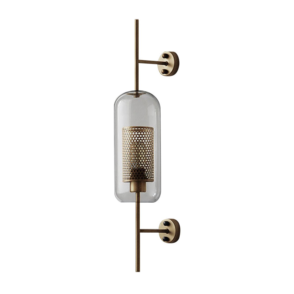 Personalized Creative Retro Industrial Style Corridor Bronze Glass Tank Wall Sconces