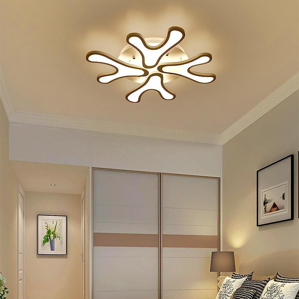 Creative Flower Dimmable LED Nordic Ceiling Lights Flush Mount Lighting