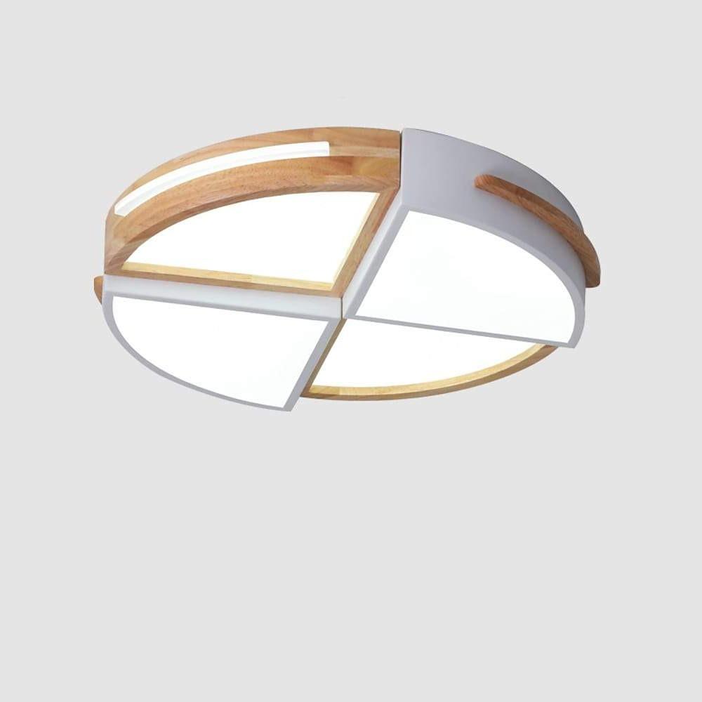 Geometric Quartered Circle Dimmable LED Modern Flush Mount Ceiling Lights