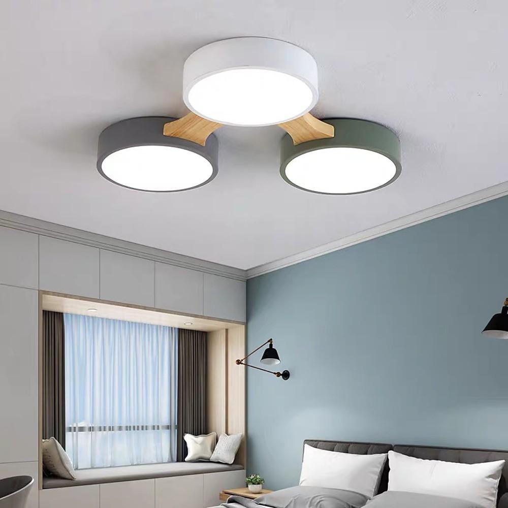 Circular 5 Lights LED Industrial Ceiling Lights Flush Mount Lighting