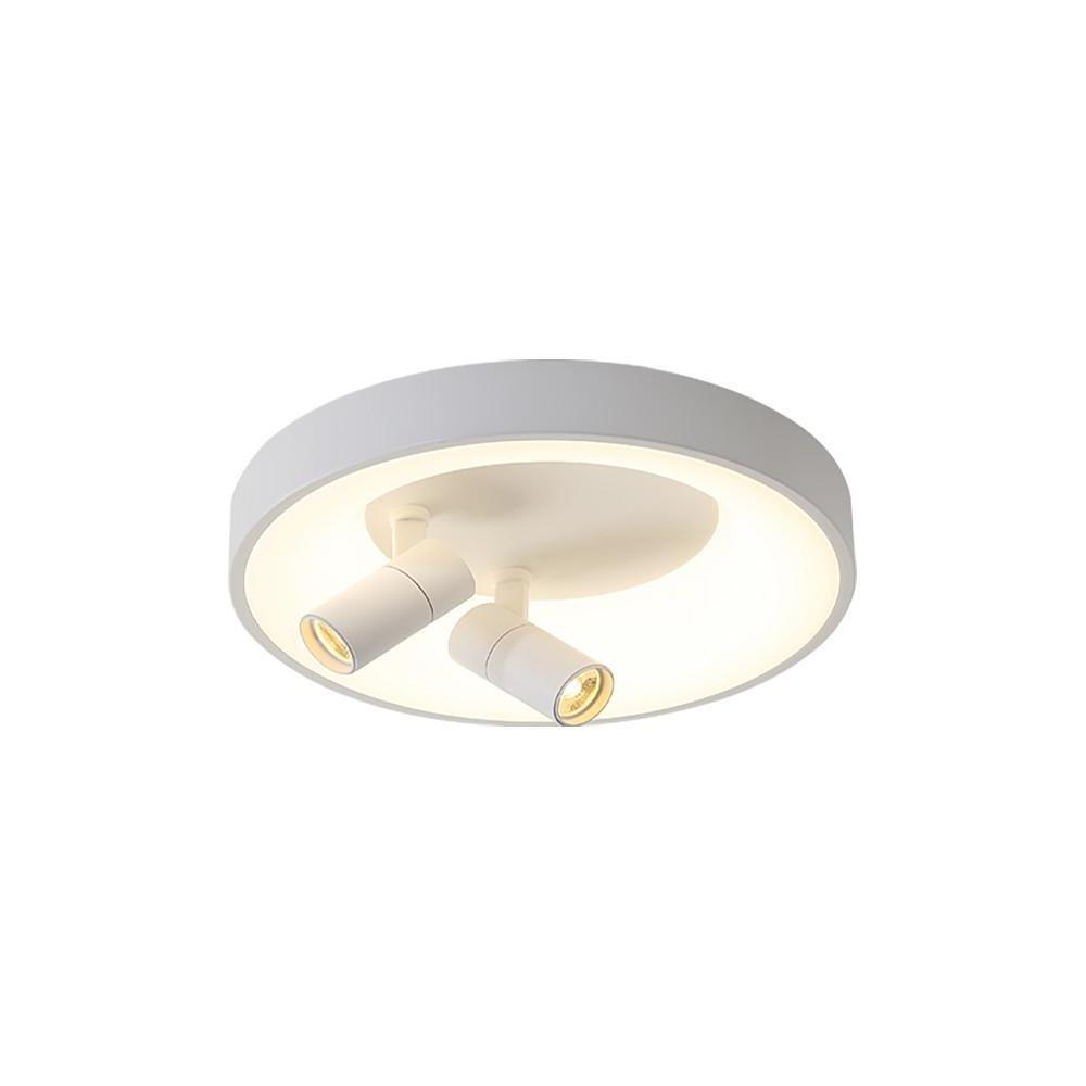 LED Circle White Black Flush Mount Lights Bedroom Spot Lights