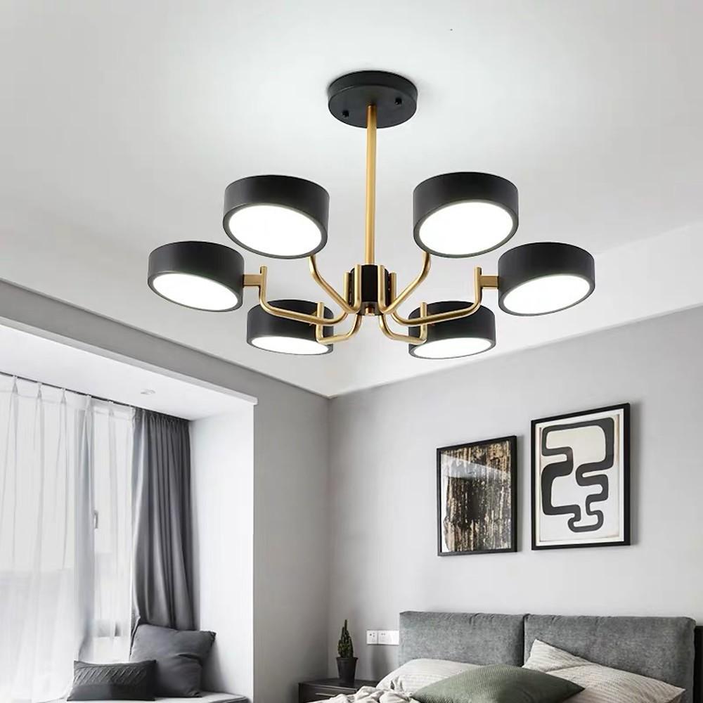 6 Light Modernist LED Flush Mount Ceiling Light for Bedroom