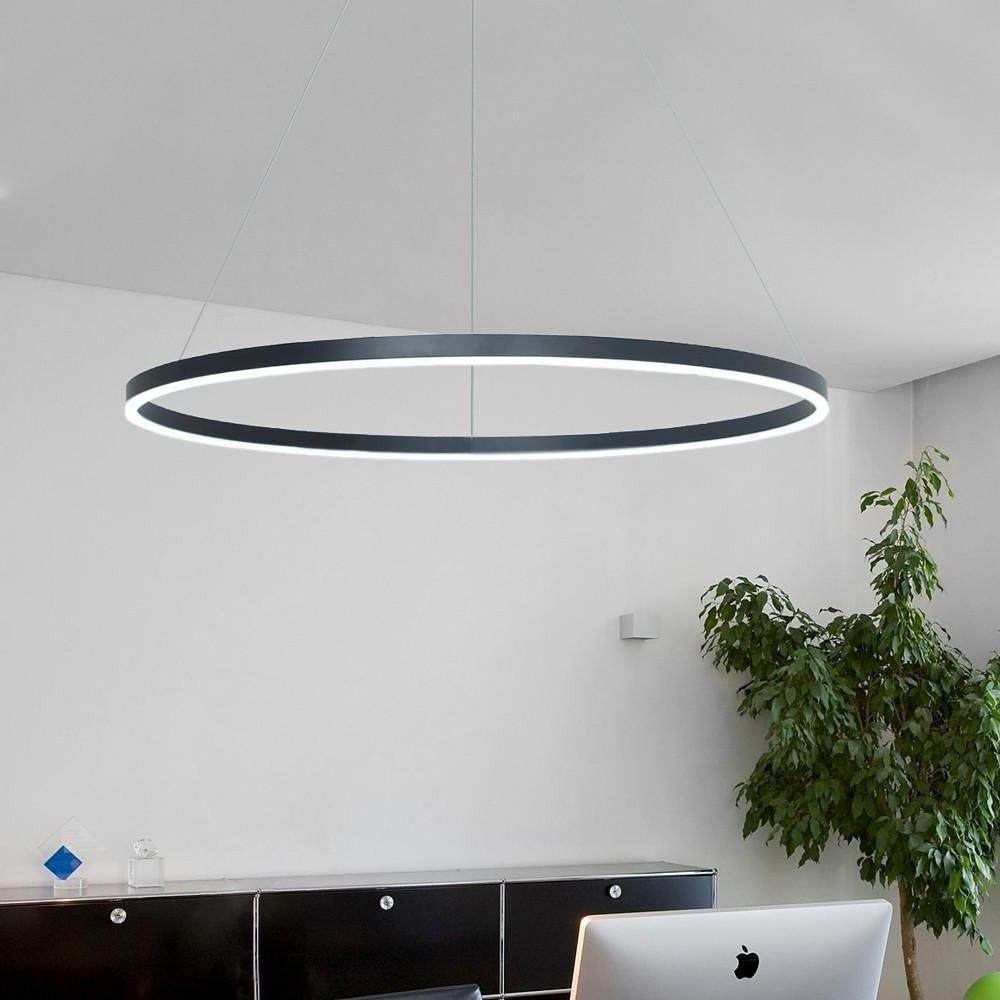 Geometric Slimline Circular Pendant Entry Light Dimmable Ceiling Light