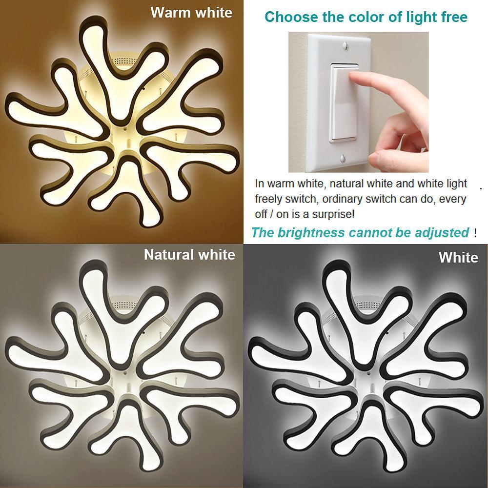 Creative Flower Dimmable LED Nordic Ceiling Lights Flush Mount Lighting