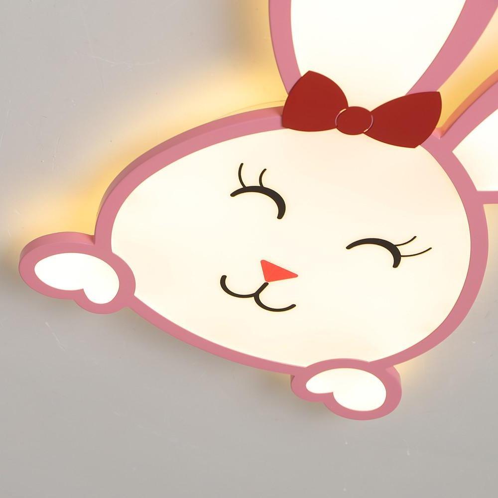 Novelty Bunny LED Flush Mount Ceiling Light for Baby Kids Lighting