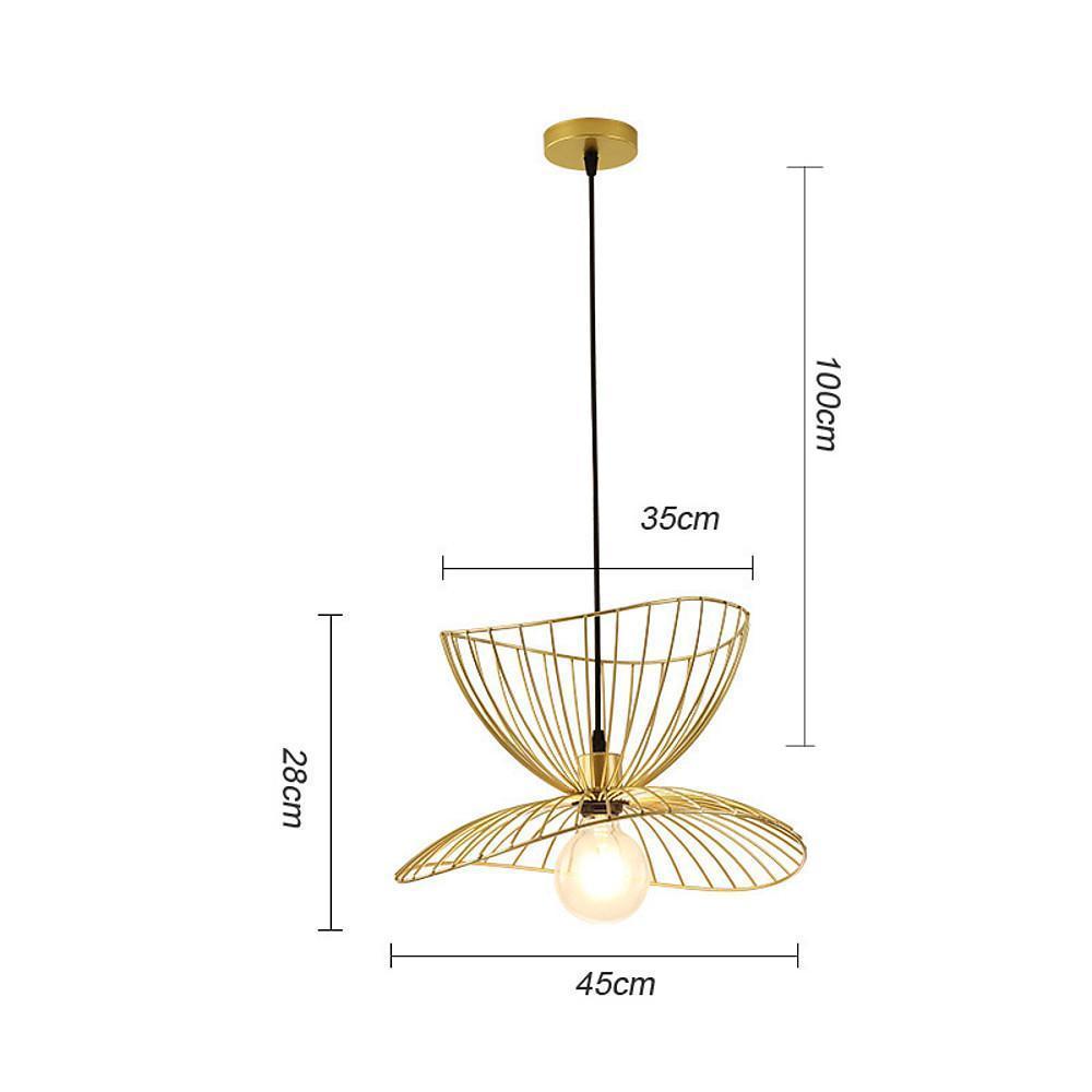 Artistic Double Wire Basket LED Vintage Pendant Lighting Hanging Lamp