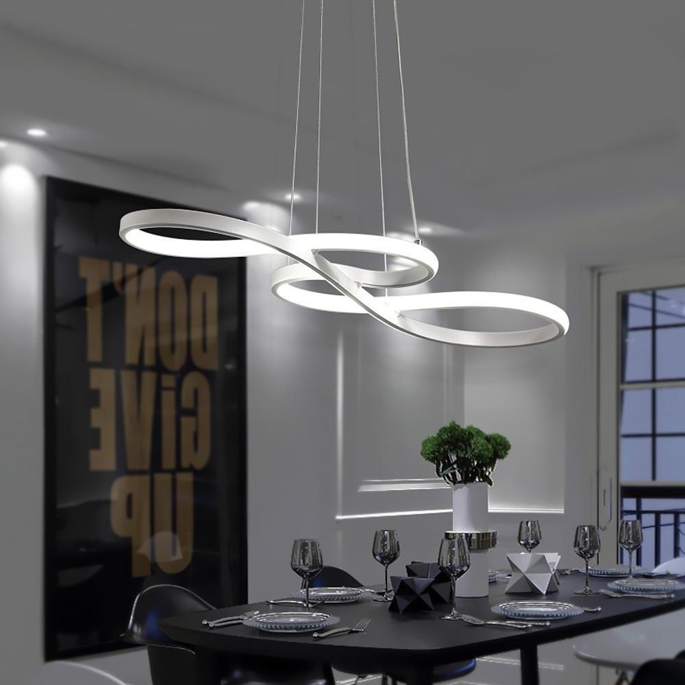 Sputnik Wave Design Semi Flush Chandeliers Metal Silica Gel Ceiling Lights