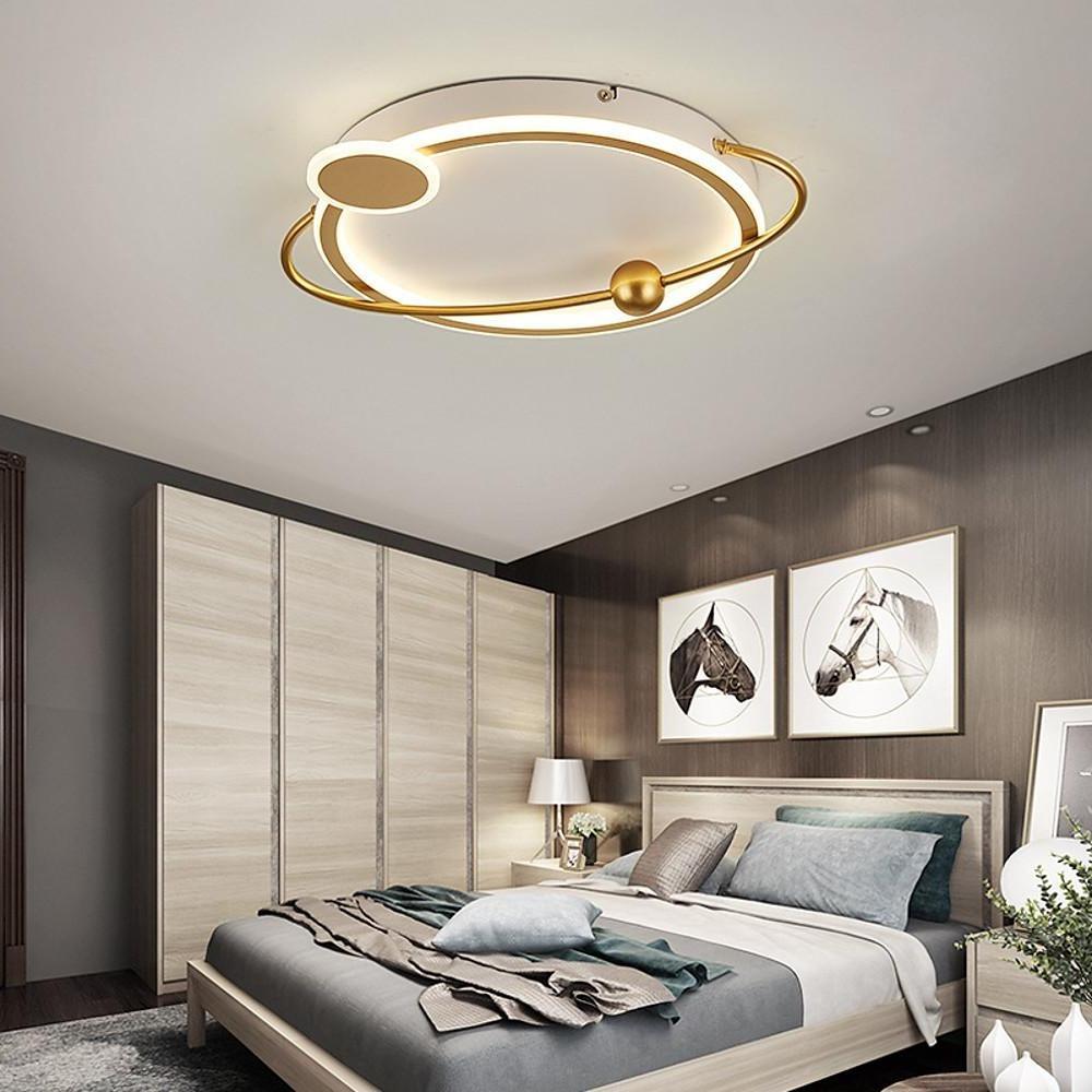 Oval Shaped Bedroom Flush Mount Lighting Unique LED Ceiling Lights