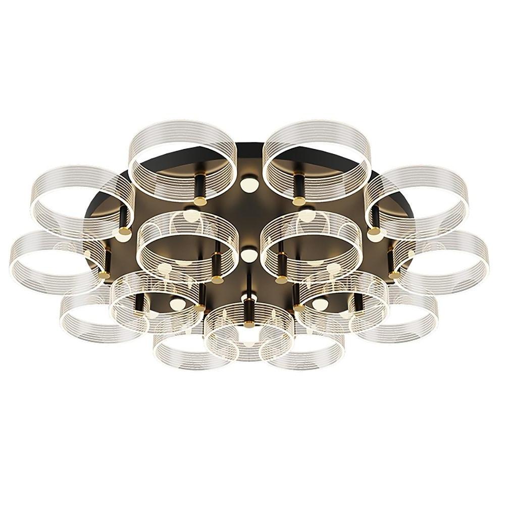 Circles Modernist LED Flush Mount Ceiling Light for Living Room