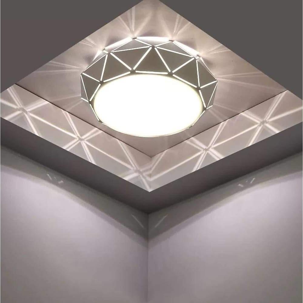 Geometric Drum Shaped LED Modern Flush Mount Lighting Ceiling Lights