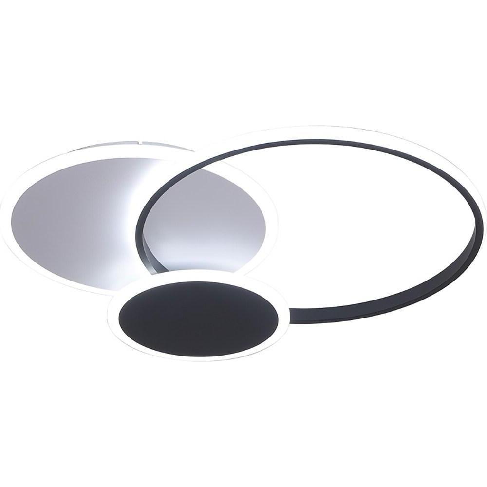 3 Circle Artistic LED Flush Mount Ceiling Light for Bedroom