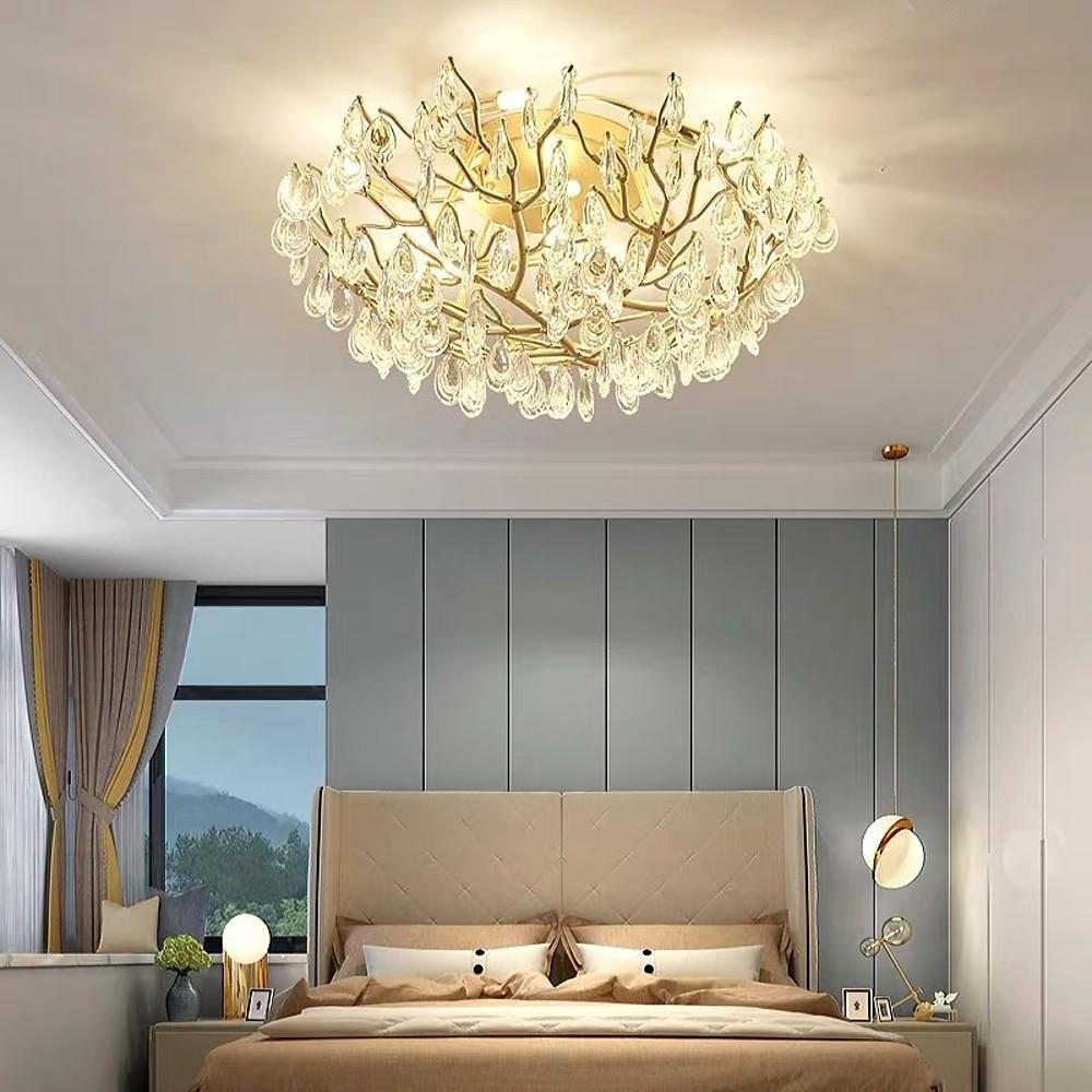 Firefly Sputnik Chandelier Modern LED Flush Mount Ceiling Light