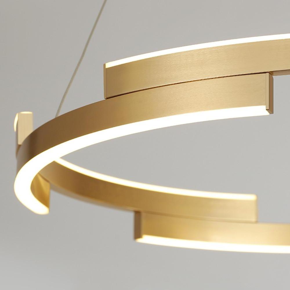 Modern Geometrical Circle Chandelier Pendant Light for Bedroom