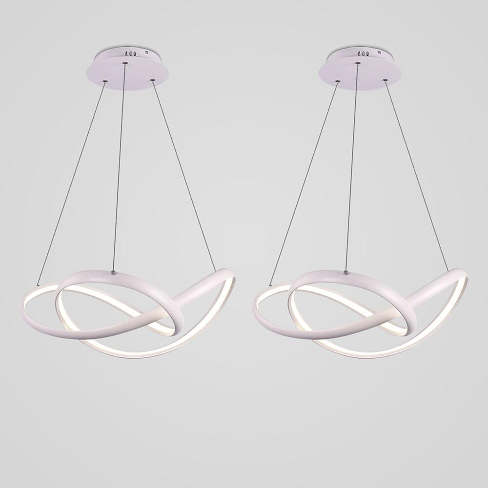 Interweaving Curved Decor Dimmable LED Adjustable Modern Pendant Lighting