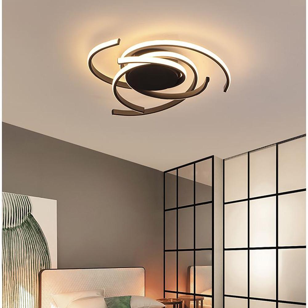 22'' Scattered Semicircle Painted Artistic Aluminum Silica Gel Flush Mount Lights Bedroom Ceiling Lights