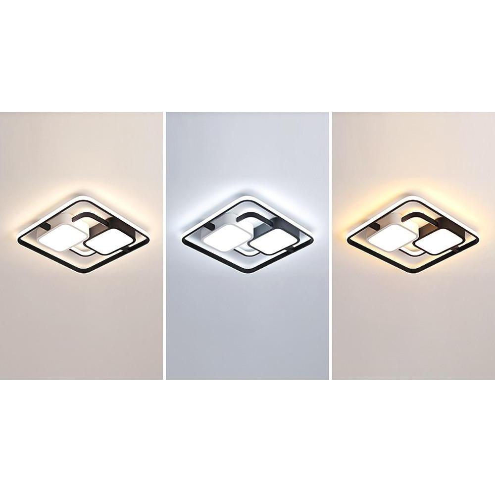 Circles Rectangles Dimmable LED Modern Ceiling Light Flush Mount Lighting