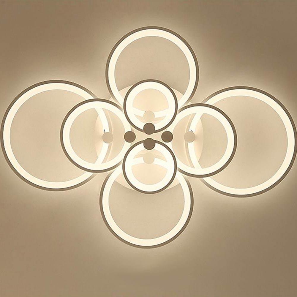 Elegant Semi Flush Mount Ceiling Lights with Unique Overlapping Rings