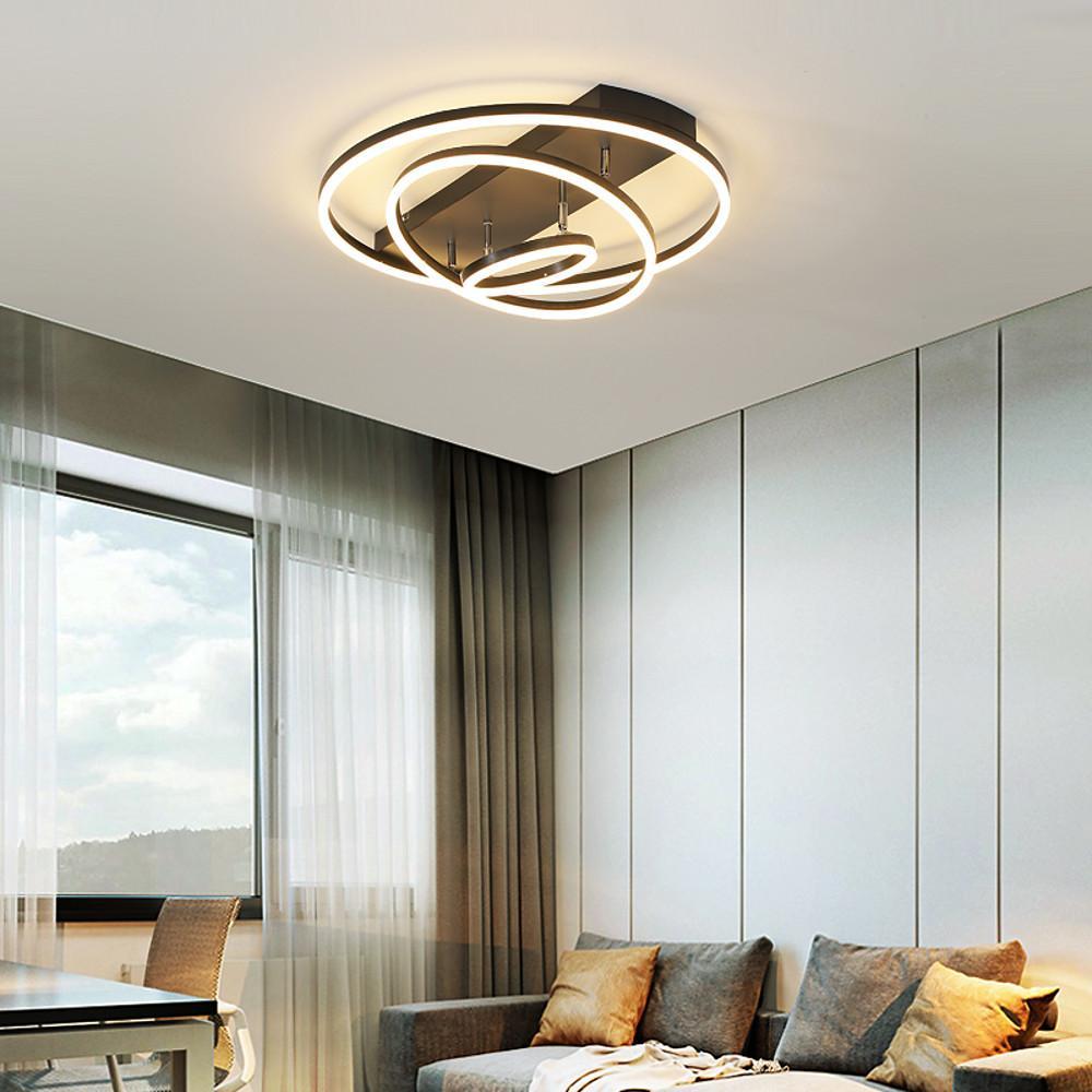 3 Circle Arbitrary Acrylic LED Flush Mount Ceiling Light for Living Room