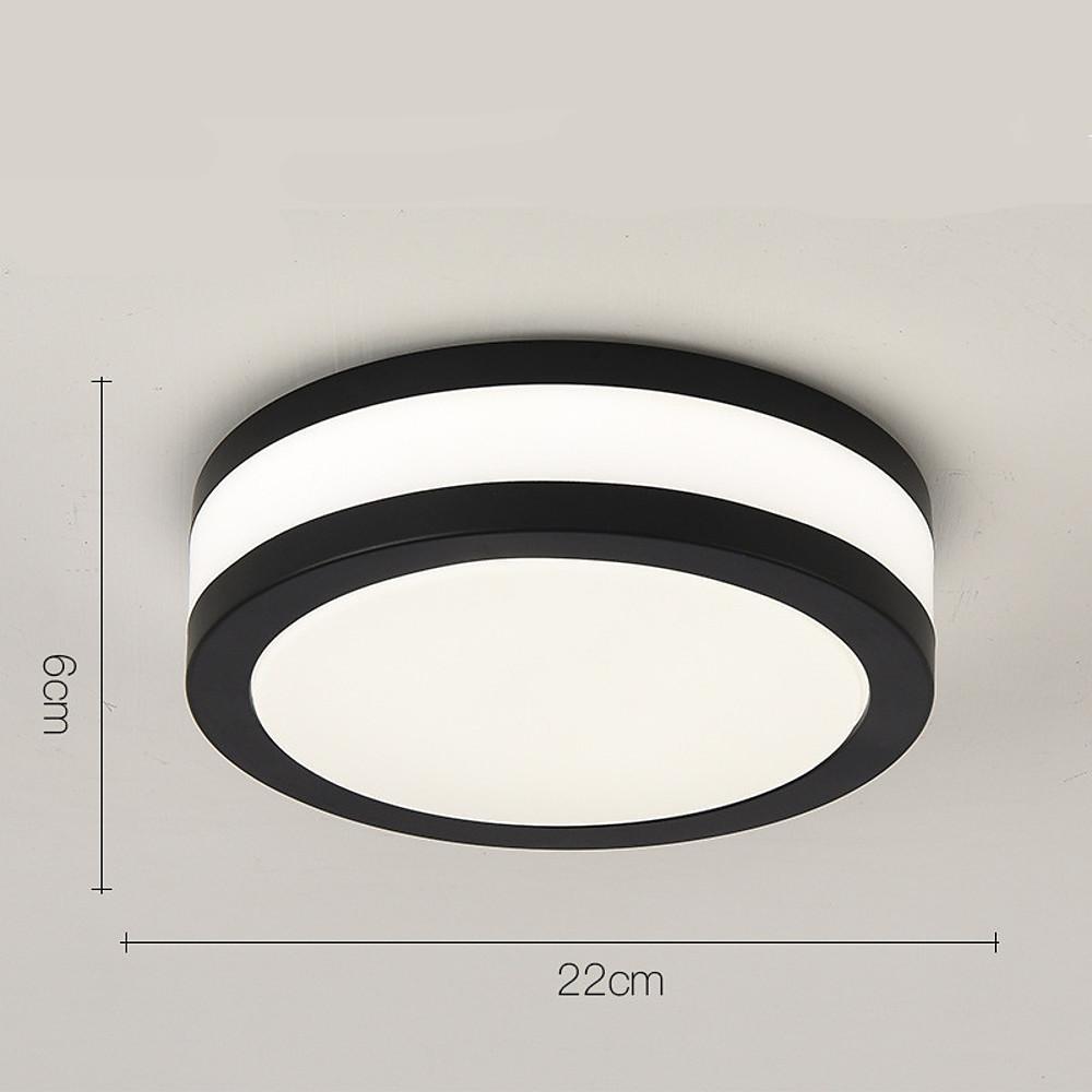 Thick Round Flush Mount Light Fixture Modern LED Ceiling Light