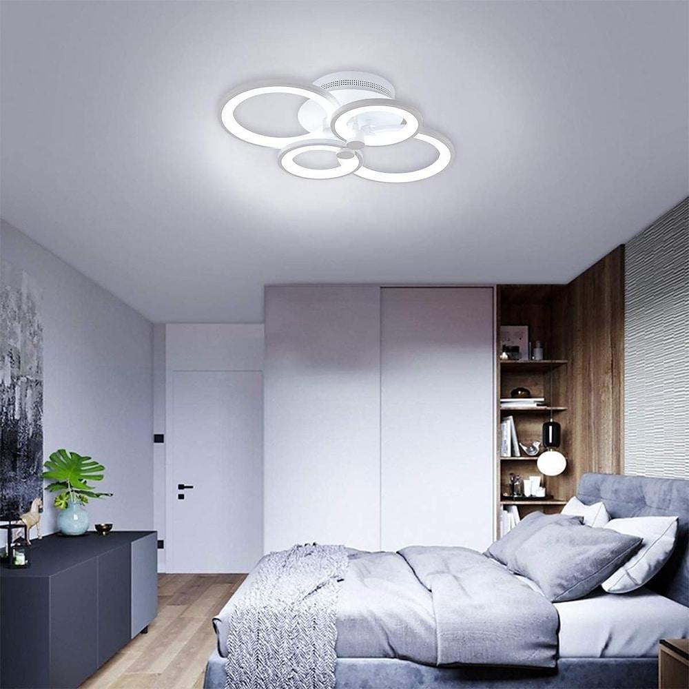 Elegant Semi Flush Mount Ceiling Lights with Unique Overlapping Rings