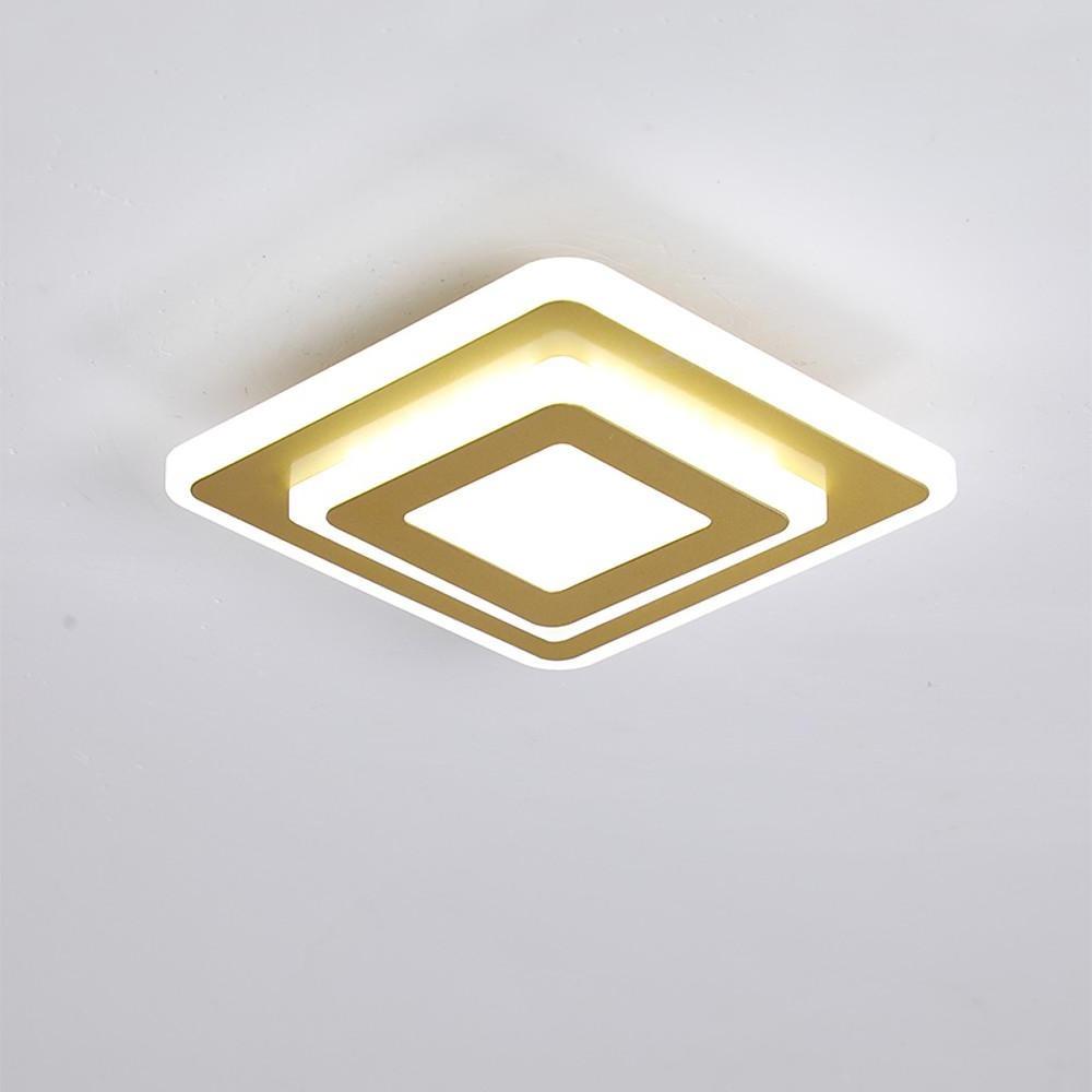 Multi Square LED Flush Mount Ceiling Fixture Light for Hallway Entryway