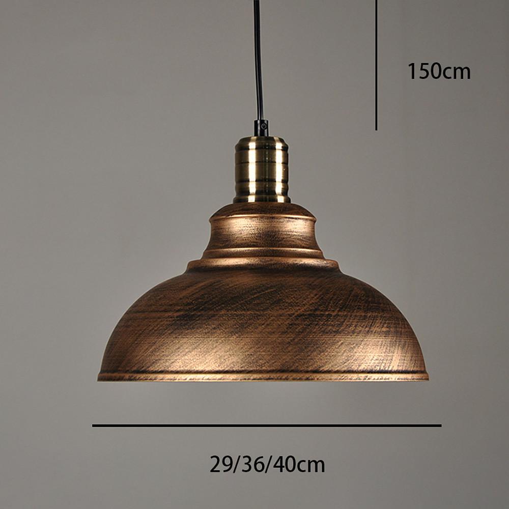 Semi Globe Metal LED Vintage Pendant Light Hanging Lamp Island Lights