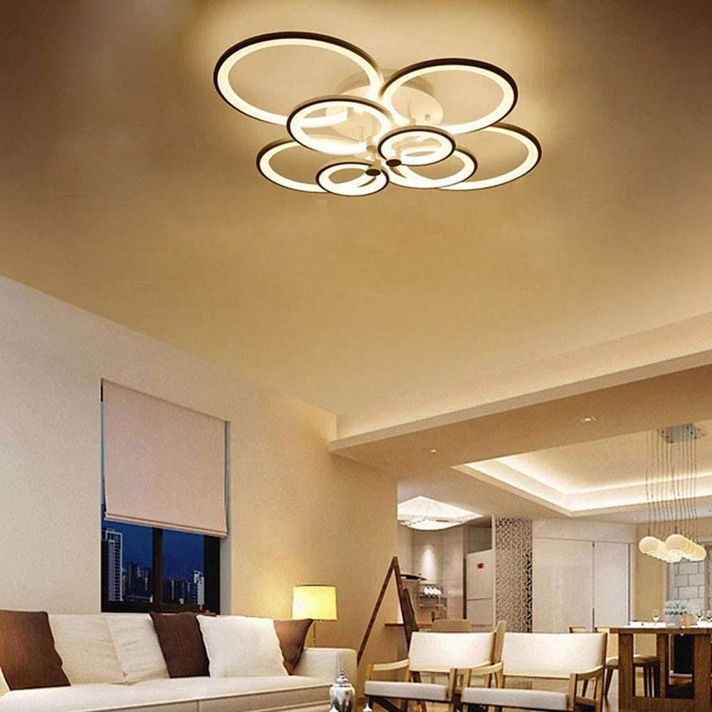 Elegant Semi Flush Mount Ceiling Lights with Unique Overlapping Rings