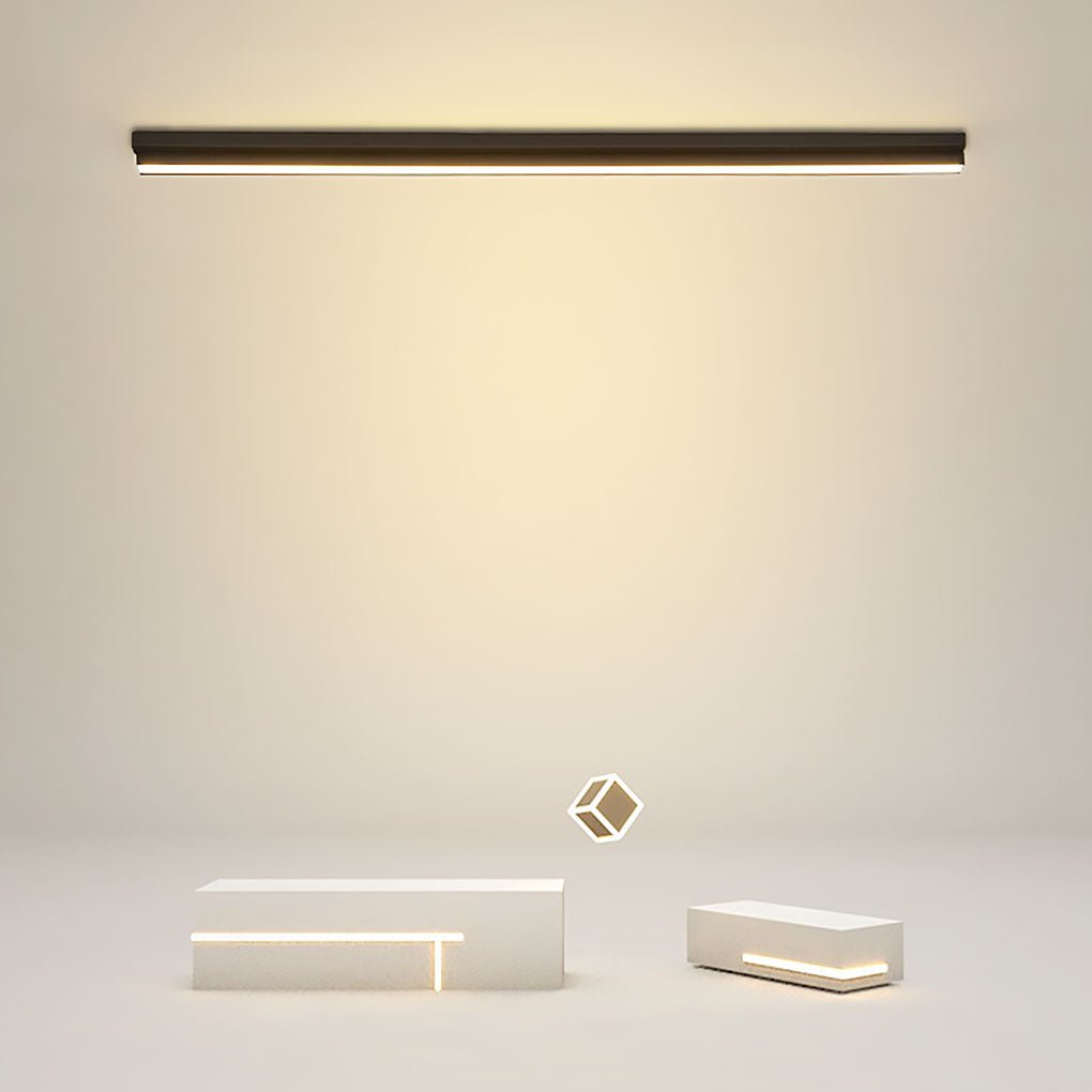 Rectangular Thin Long Strip Flush Mount LED light fixture Wall Light Fixture