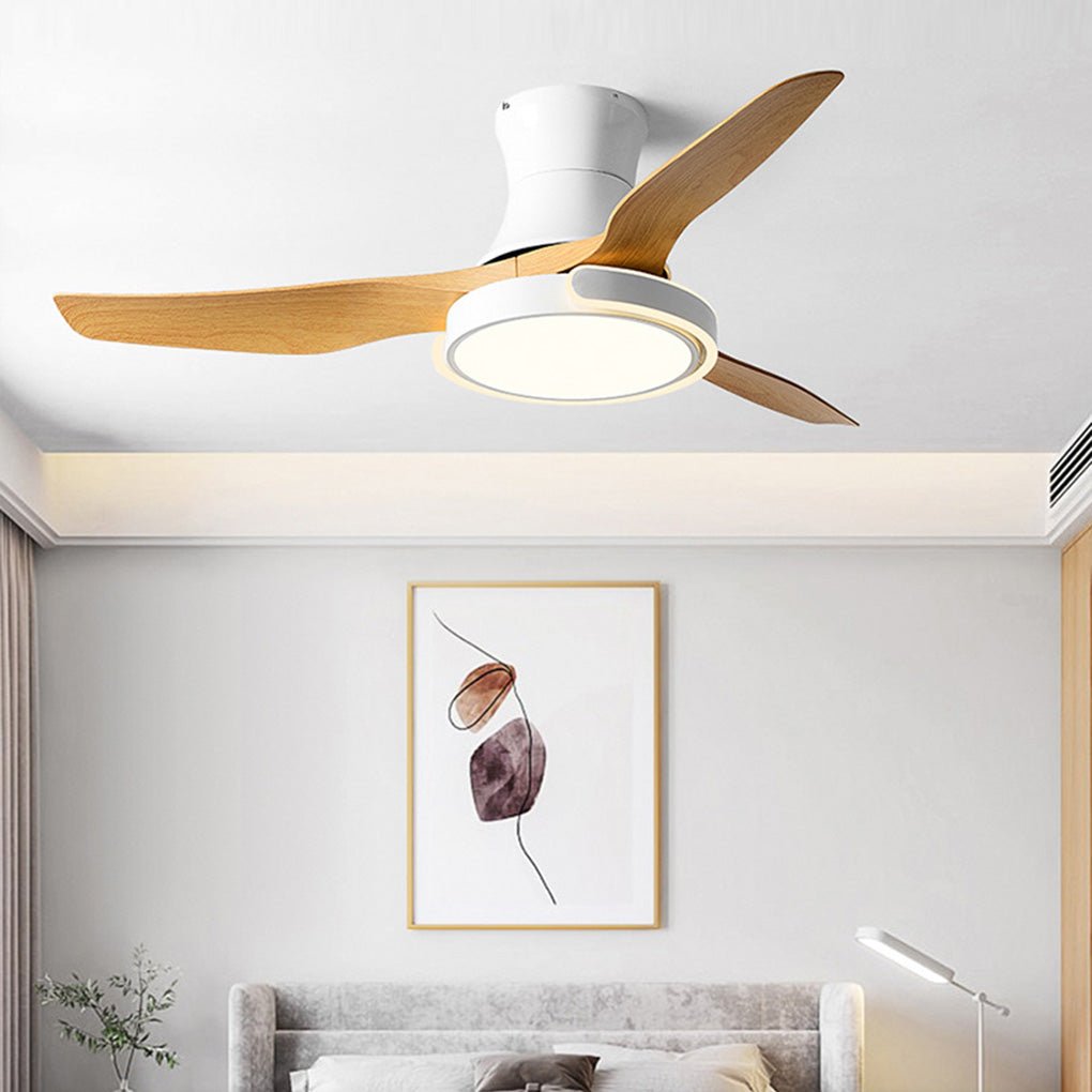 Remote Control Variable Frequency Dimming Integrated Ceiling Fan Light Supports Forward and Reverse