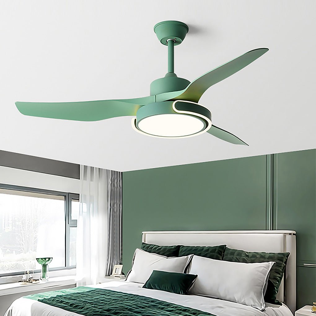 Remote Control Variable Frequency Dimming Integrated Ceiling Fan Light Supports Forward and Reverse