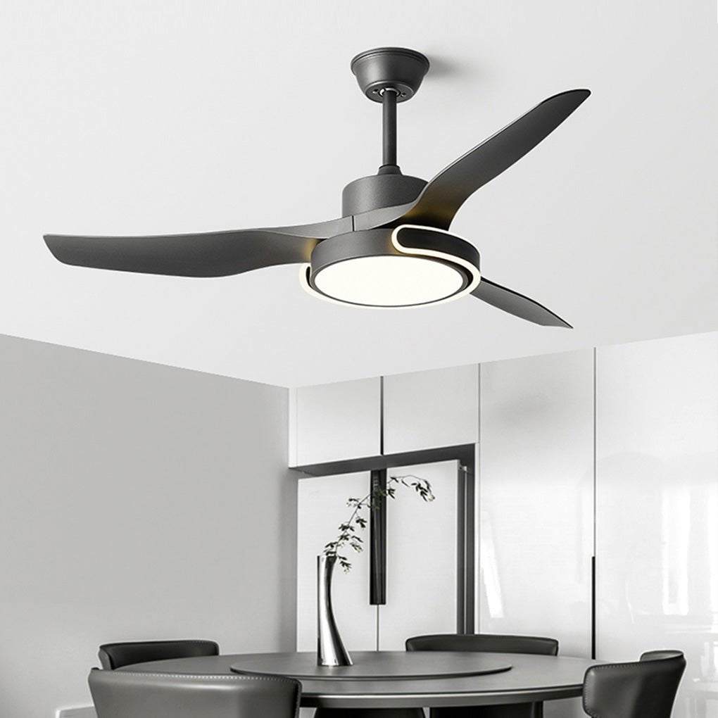 Remote Control Variable Frequency Dimming Integrated Ceiling Fan Light Supports Forward and Reverse