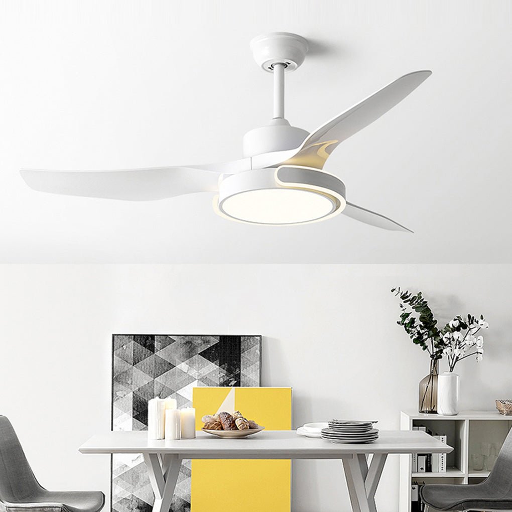 Remote Control Variable Frequency Dimming Integrated Ceiling Fan Light Supports Forward and Reverse