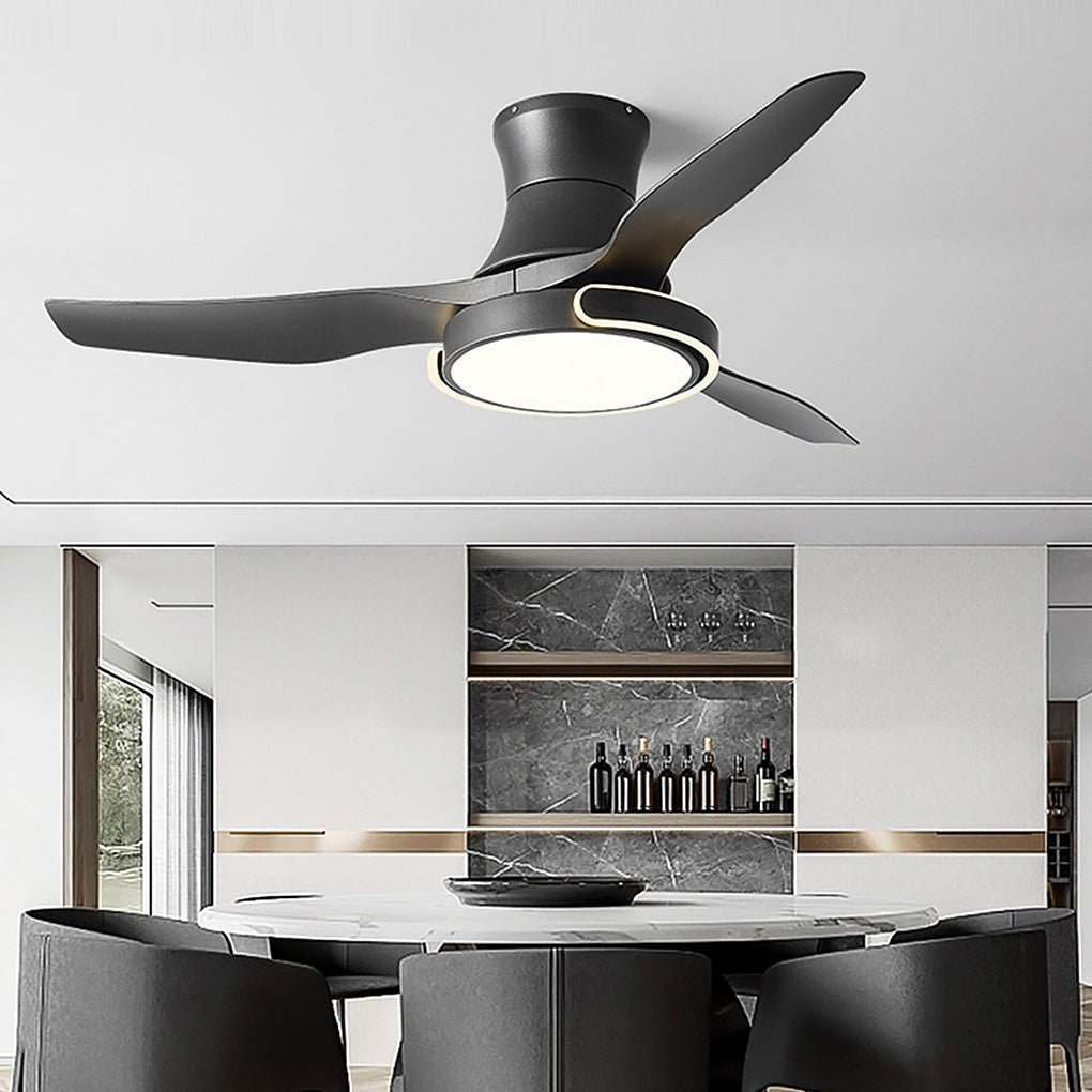 Remote Control Variable Frequency Dimming Integrated Ceiling Fan Light Supports Forward and Reverse