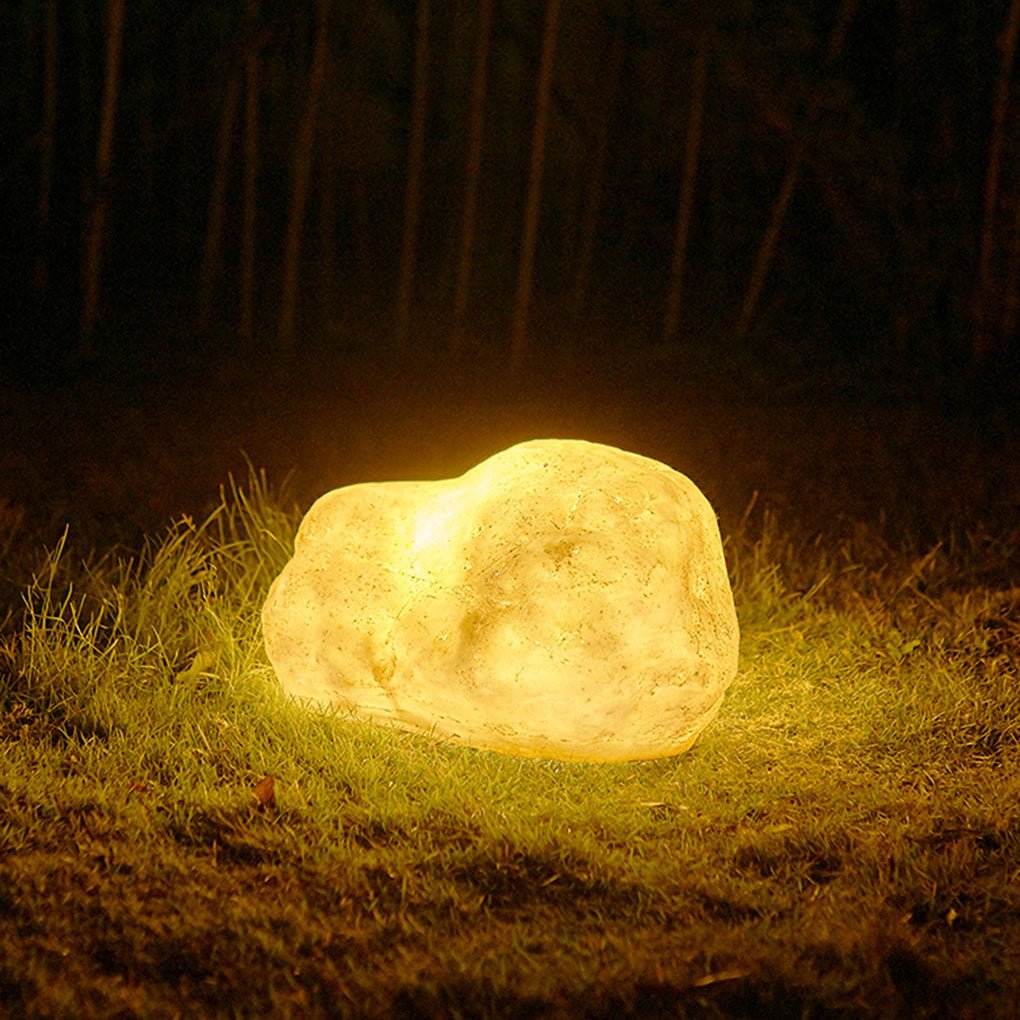 Resin Simulation Stone Rockery LED Landscape Decorative Lighting Lawn Lamp