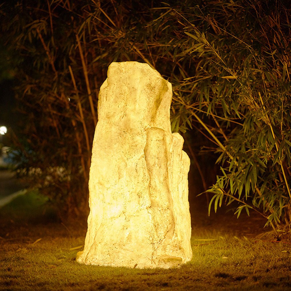 Resin Simulation Stone Rockery LED Landscape Decorative Lighting Lawn Lamp