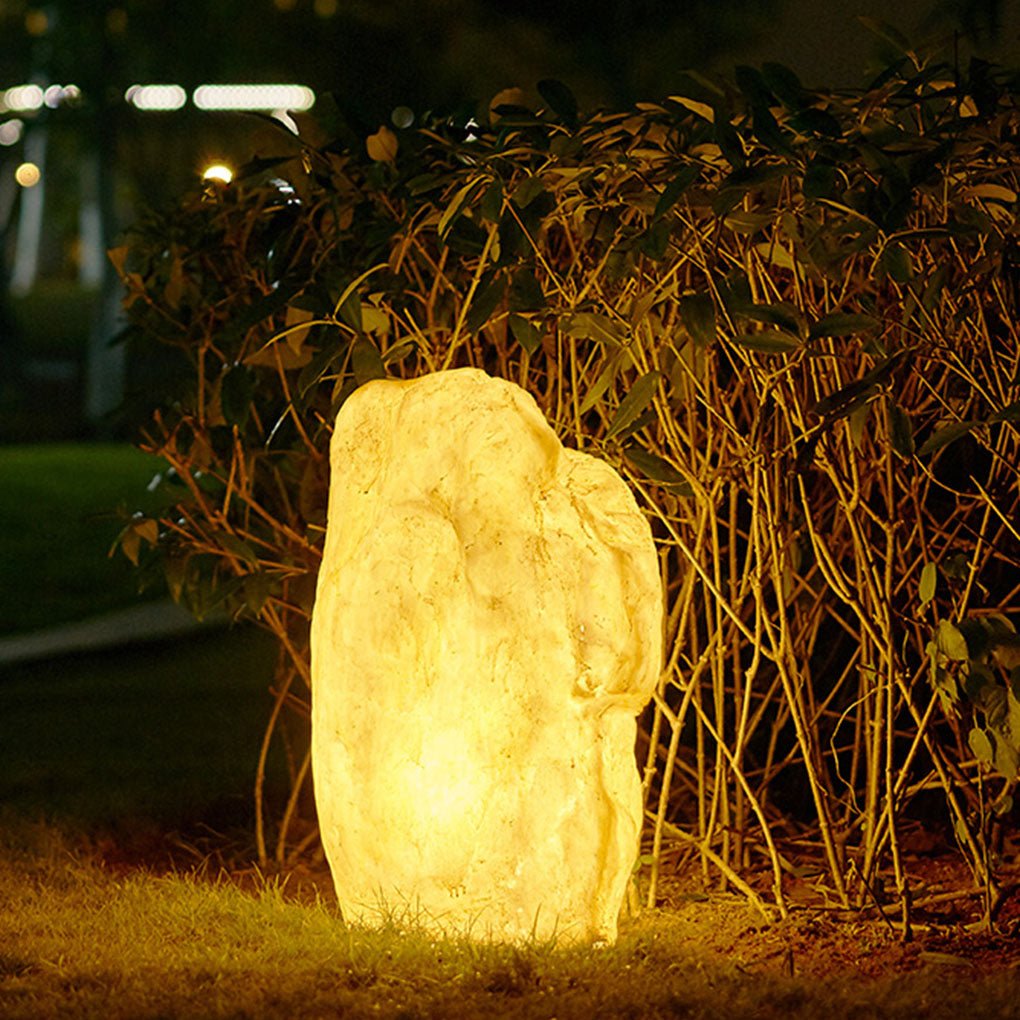 Resin Simulation Stone Rockery LED Landscape Decorative Lighting Lawn Lamp