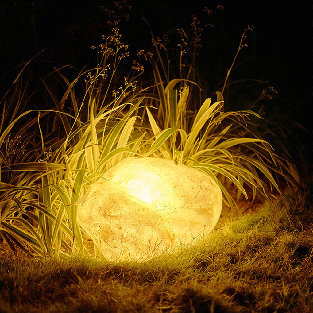 Resin Simulation Stone Rockery LED Landscape Decorative Lighting Lawn Lamp