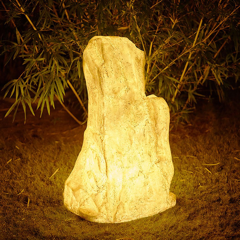 Resin Simulation Stone Rockery LED Landscape Decorative Lighting Lawn Lamp