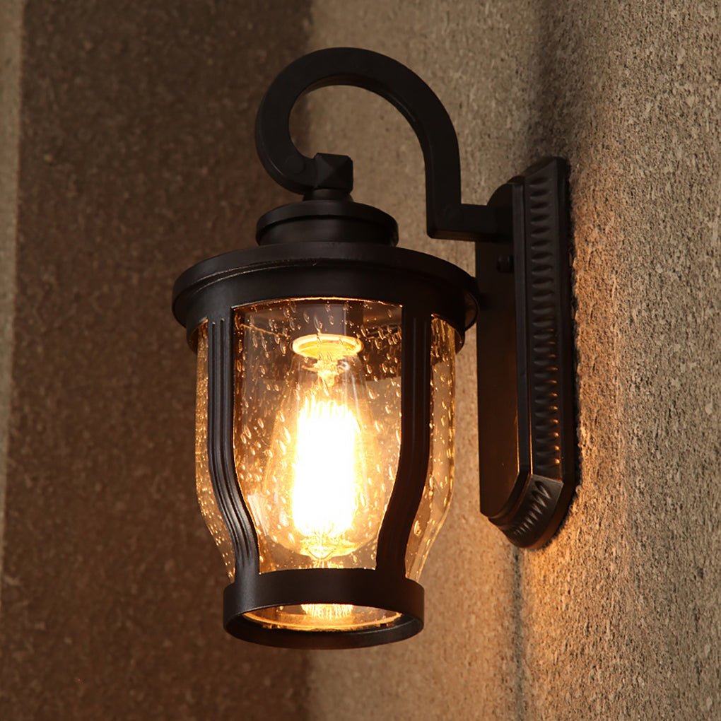 Retro Creative Waterproof Bubbles Glass Vintage Outdoor Wall Lights