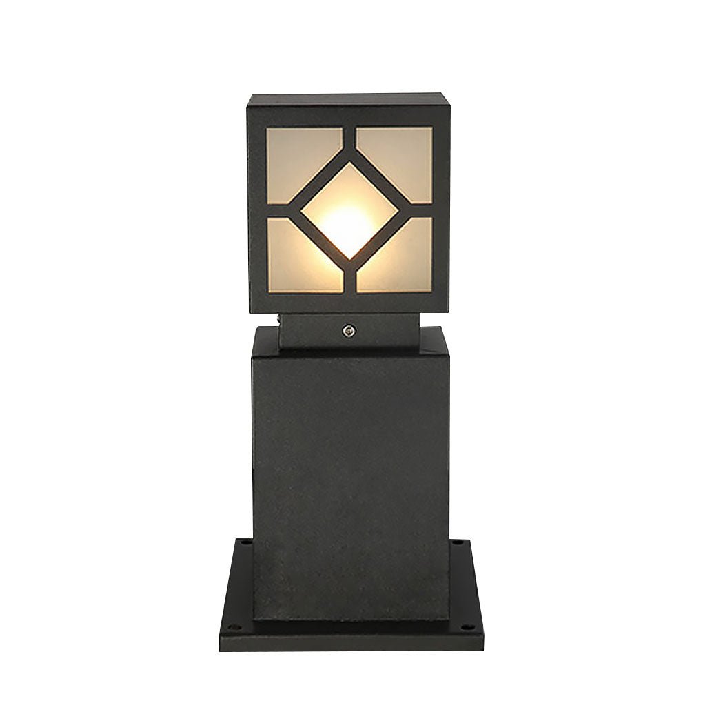 Retro European Square Outdoor Waterproof LED Garden Light Solar Landscape Decorative Lamp