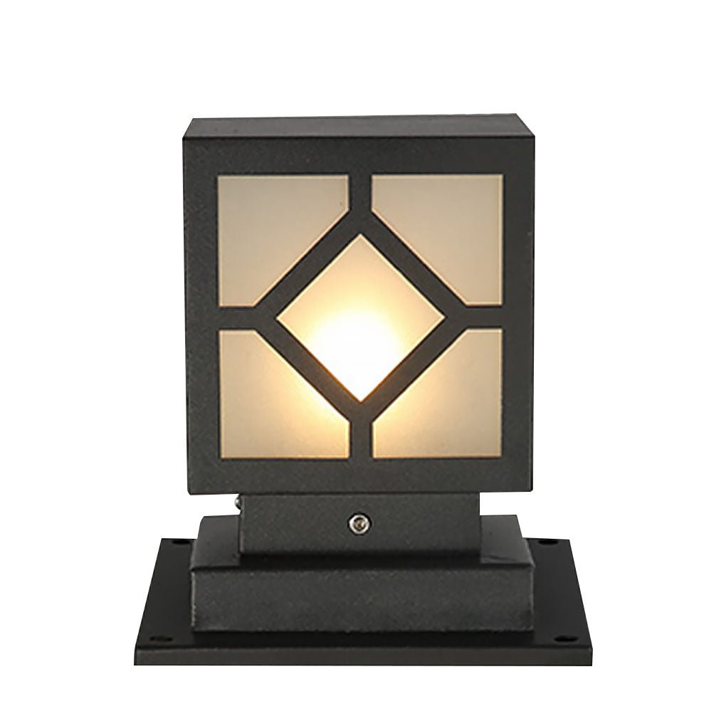 Retro European Square Outdoor Waterproof LED Garden Light Solar Landscape Decorative Lamp