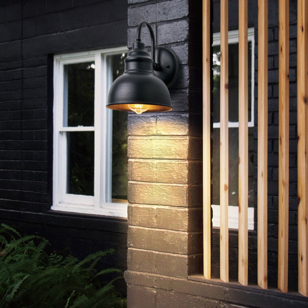 Retro Outdoor Waterproof Balcony Exterior Wall Light Gate Light with Light Sense