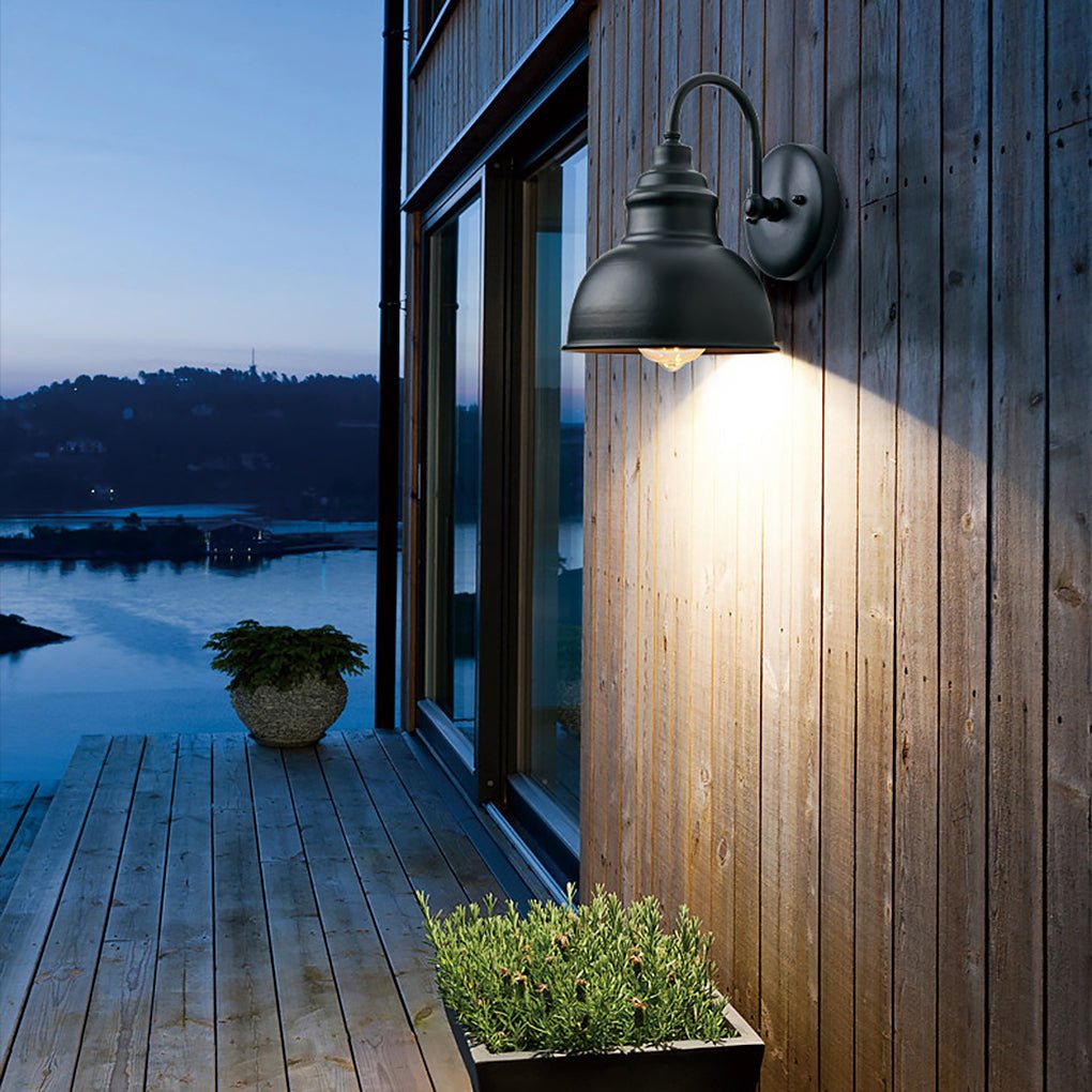 Retro Outdoor Waterproof Balcony Exterior Wall Light Gate Light with Light Sense