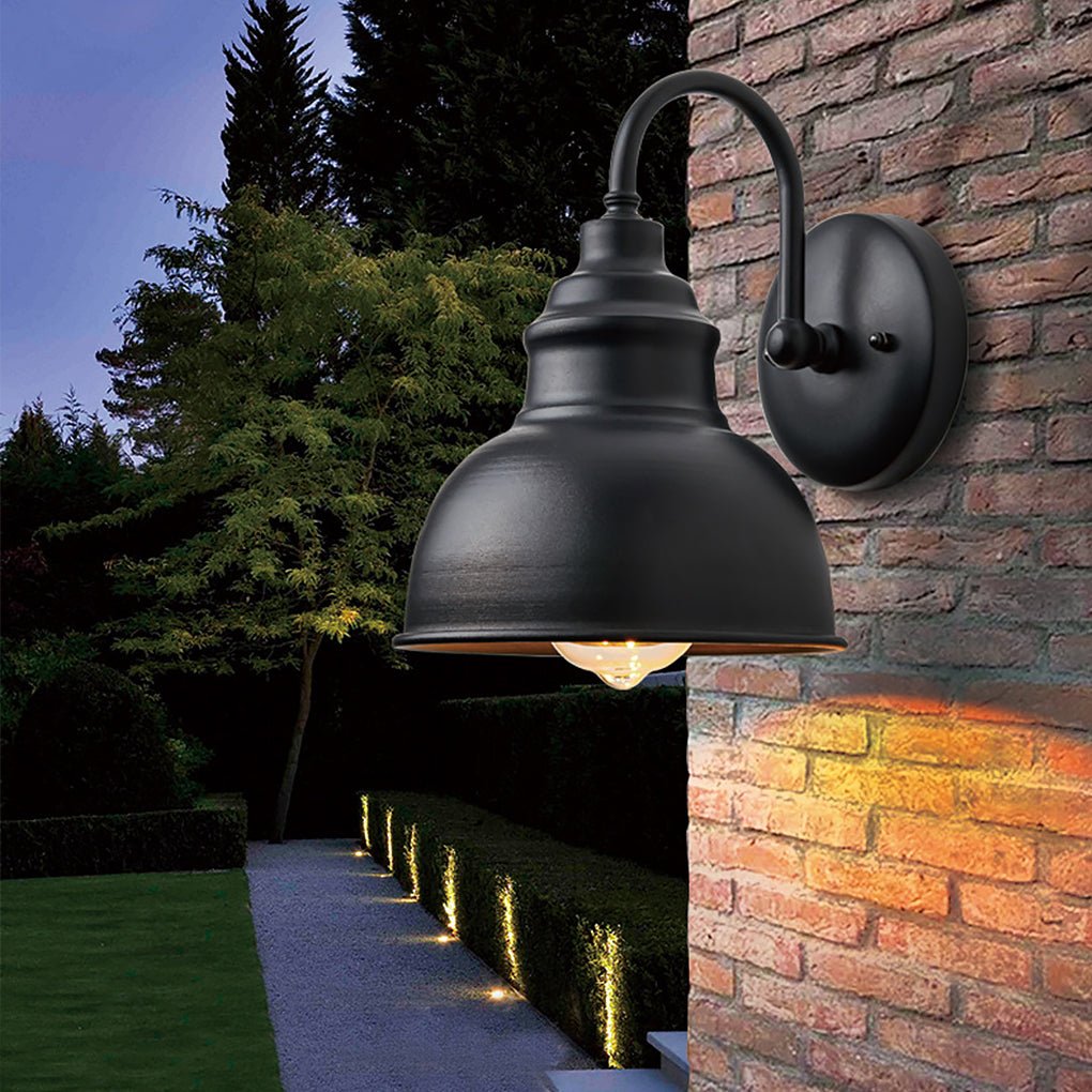 Retro Outdoor Waterproof Balcony Exterior Wall Light Gate Light with Light Sense