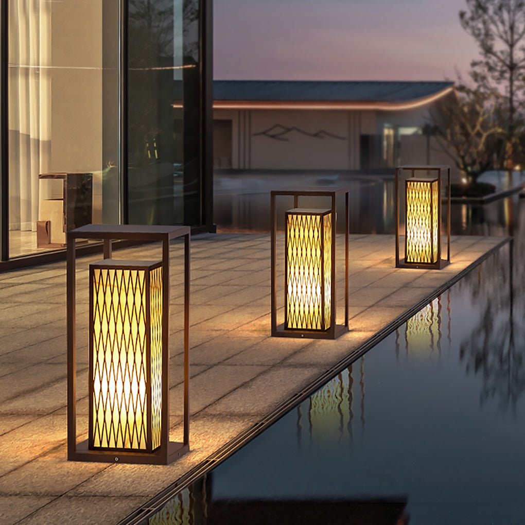 Retro Outdoor Waterproof Asian Style Courtyard Landscape Decorative Lighting